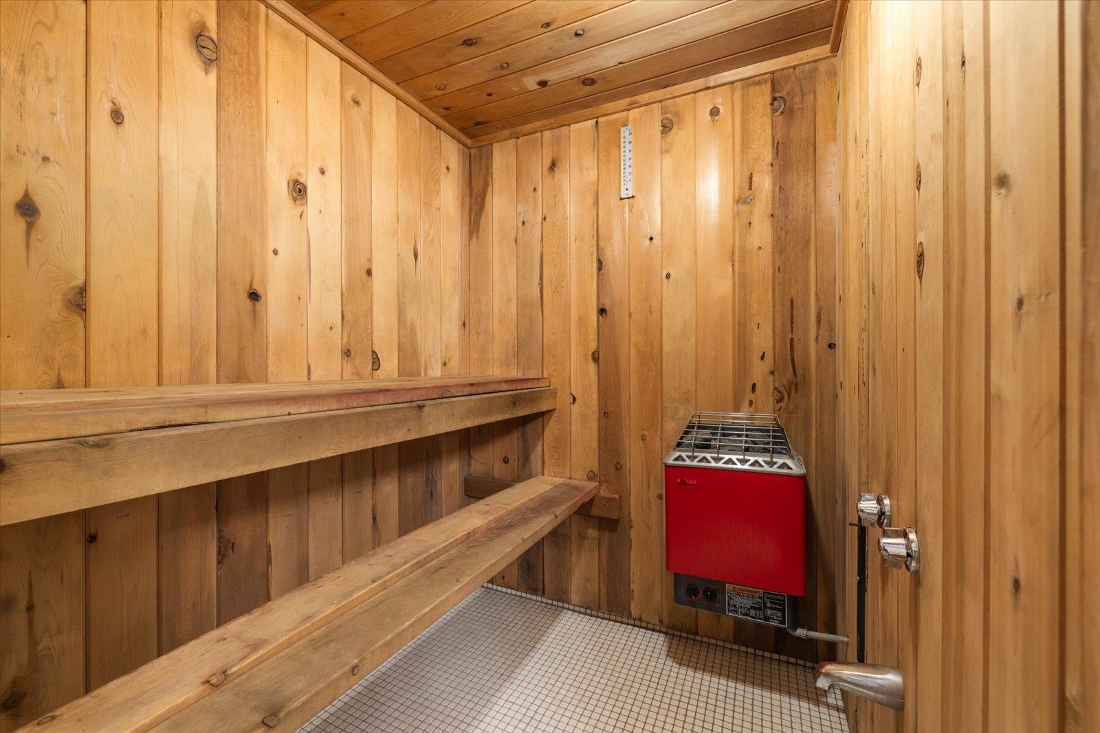 236 East Ahola Road Ely, MN 55731 - Photo 23 of 27 Sauna / steam room with wood ceiling and wooden walls