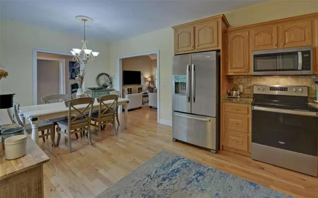 a view of a two chairs in the deck