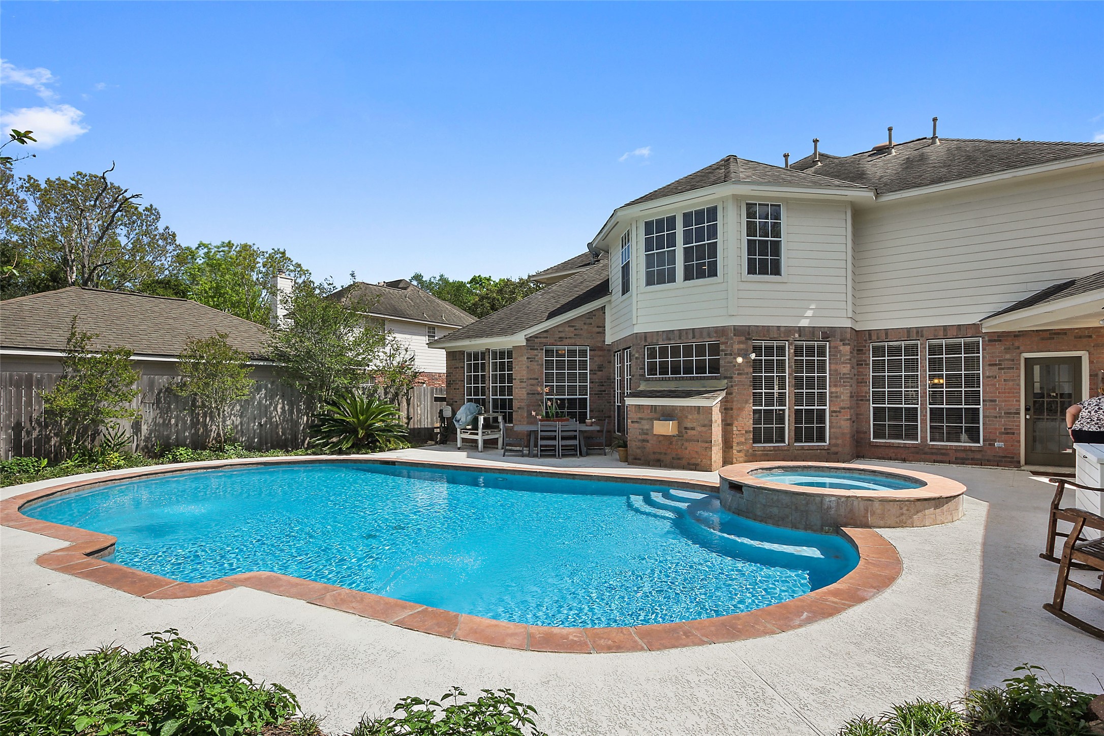 4411 Cedar Ridge Trail Houston, TX 77059 - Photo 6 of 32 a view of a house with swimming pool and porch