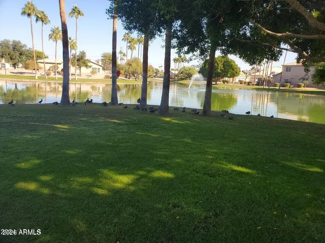 a view of lake with houses
