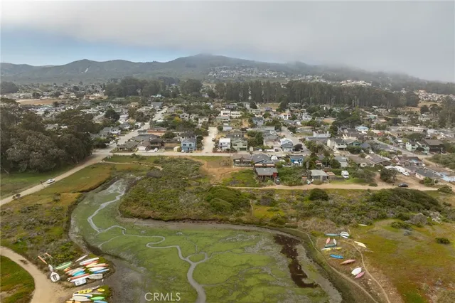 an aerial view of a ocean view
