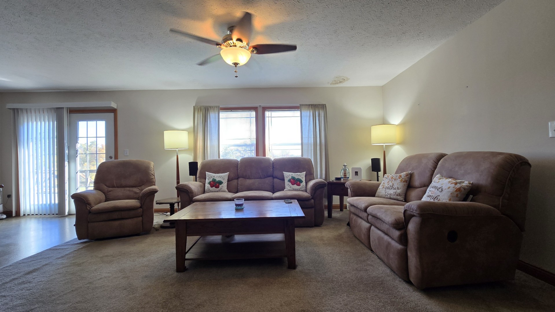 1240 Hummingbird Road Buncombe, IL 62912 - Photo 16 of 51 a living room with furniture and a chandelier