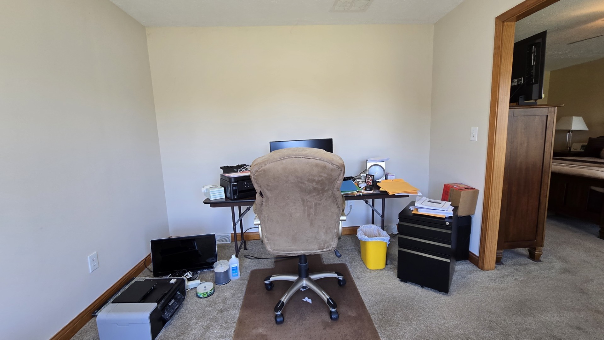 1240 Hummingbird Road Buncombe, IL 62912 - Photo 37 of 51 a view of a workspace with furniture and a window