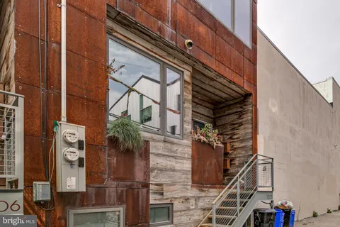 a front view of a building