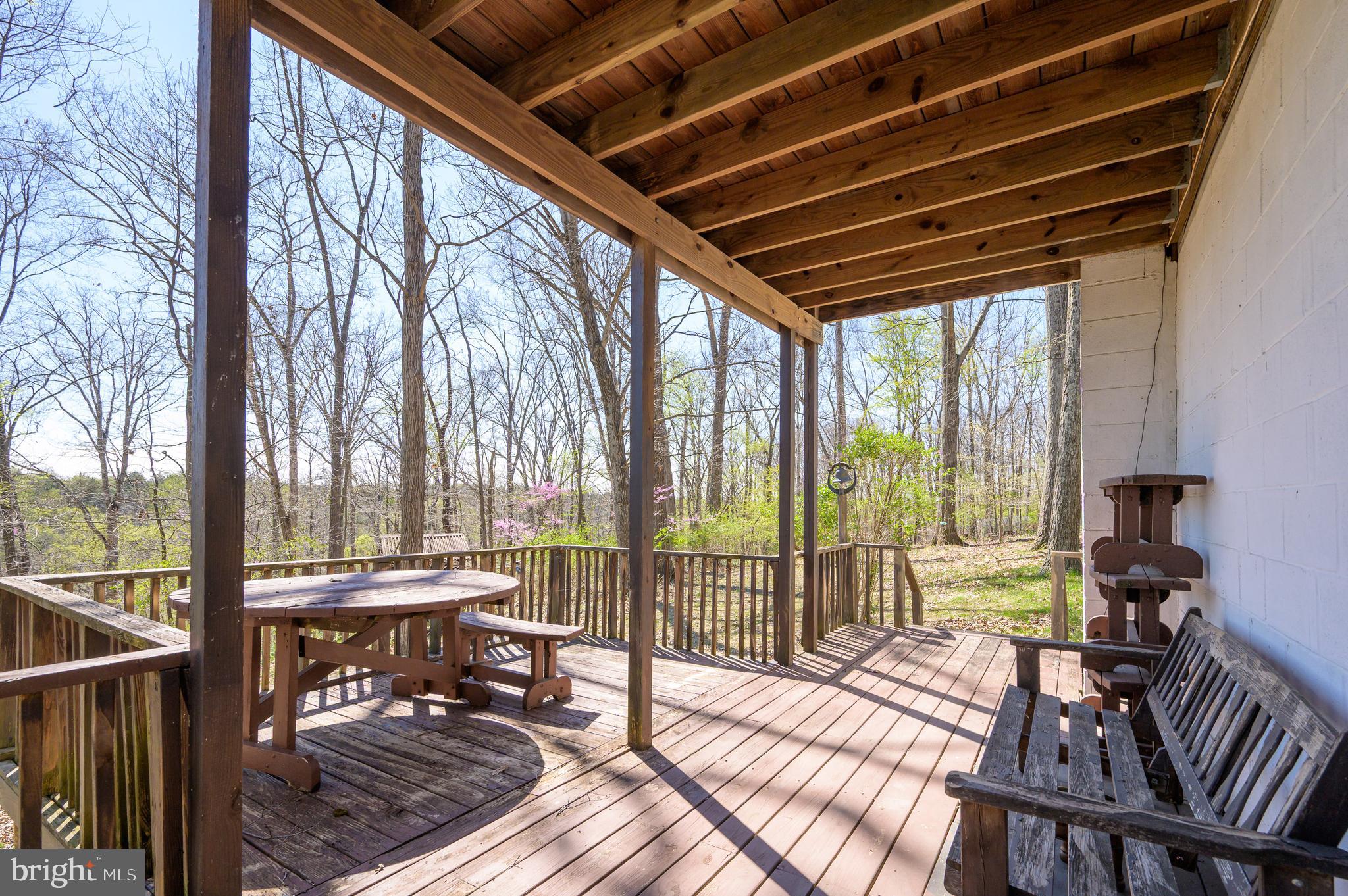 1524 Lamplight Road Bunker Hill, WV 25413 - Photo 23 of 44 a patio with yard glass top table and chairs