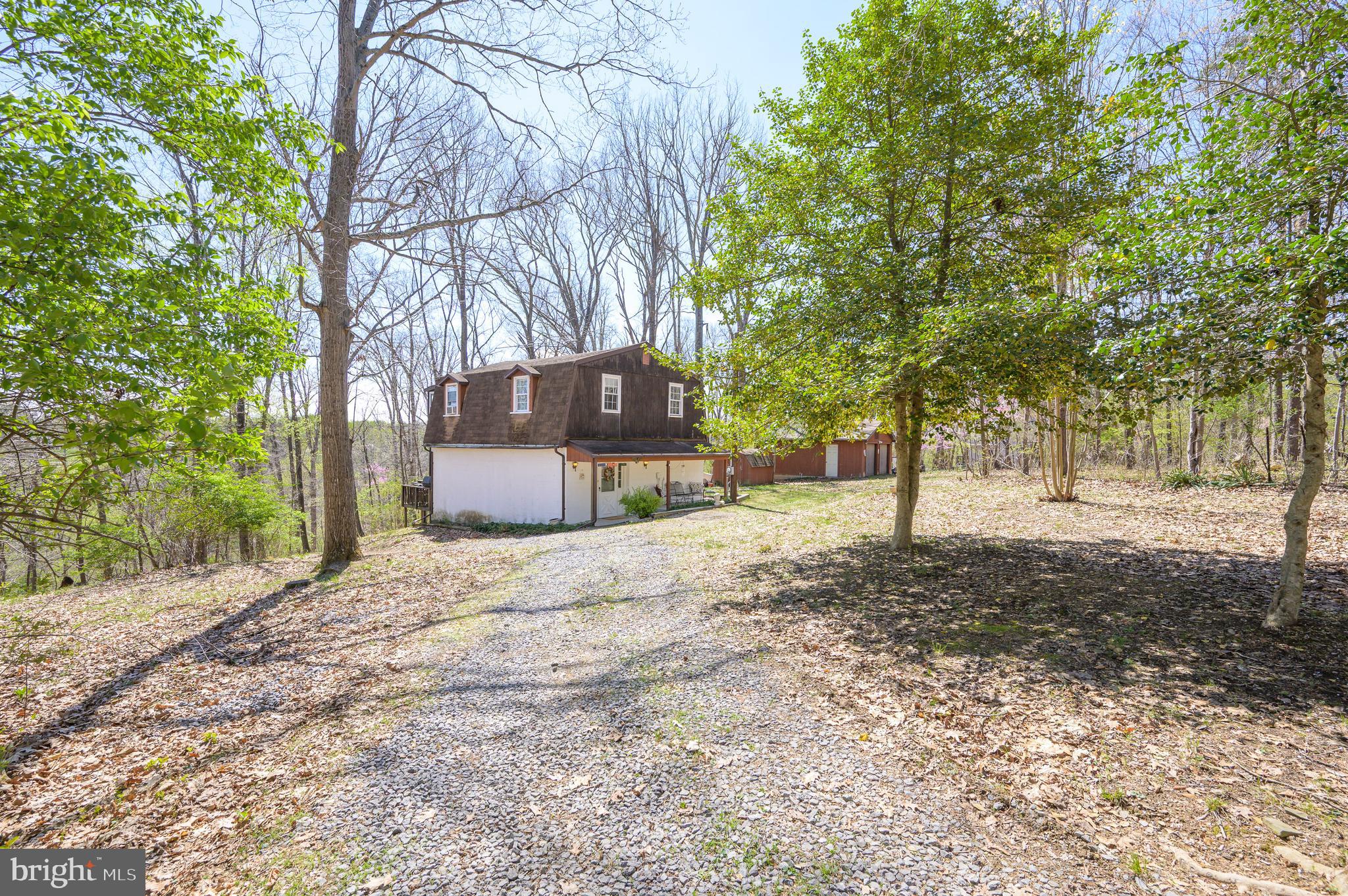 1524 Lamplight Road Bunker Hill, WV 25413 - Photo 4 of 44 a street view with large trees