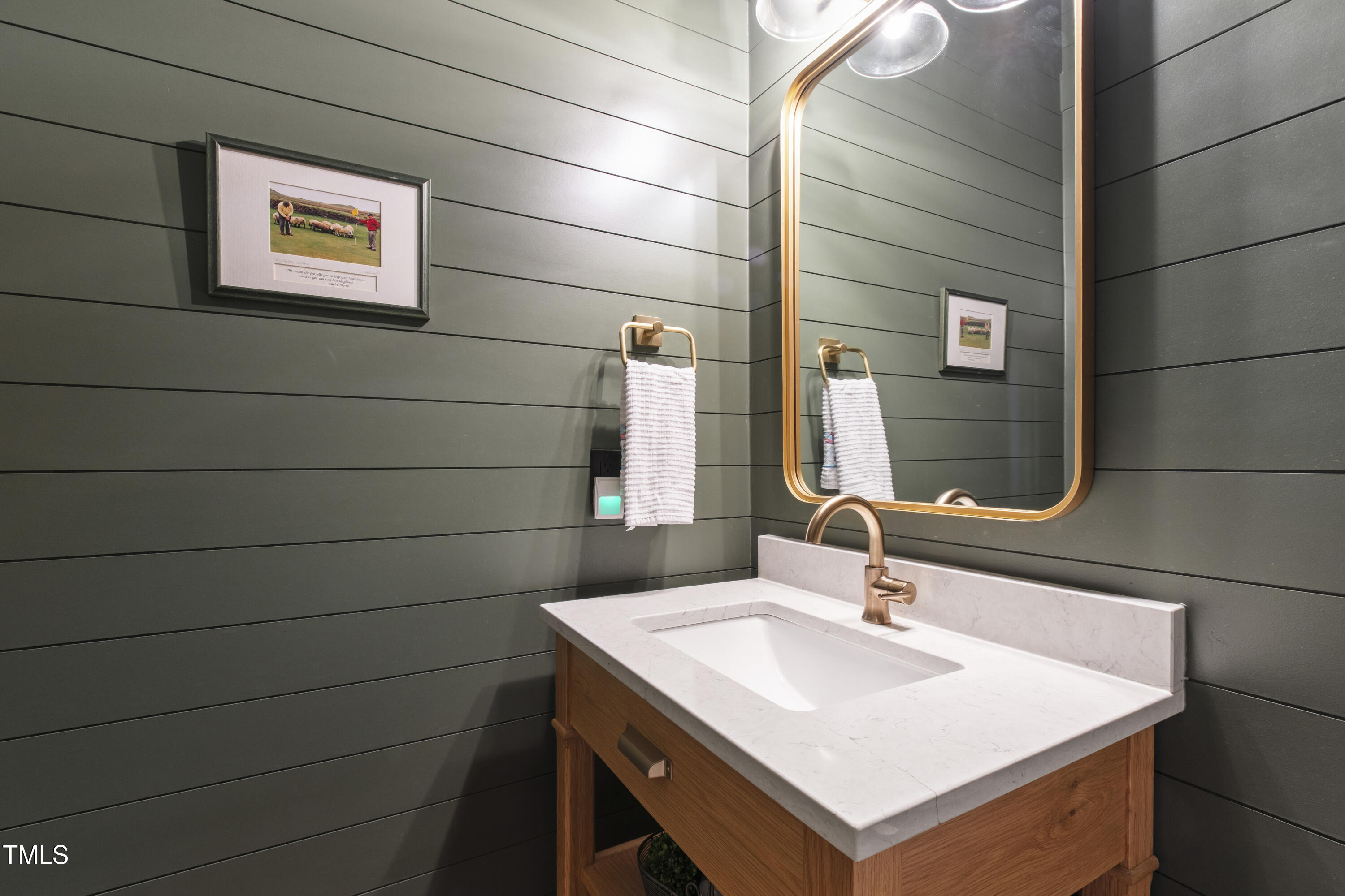 541 Sunset Grove Drive Pittsboro, NC 27312 - Photo 31 of 75 a bathroom with a sink and a mirror