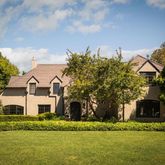 a front view of house with yard