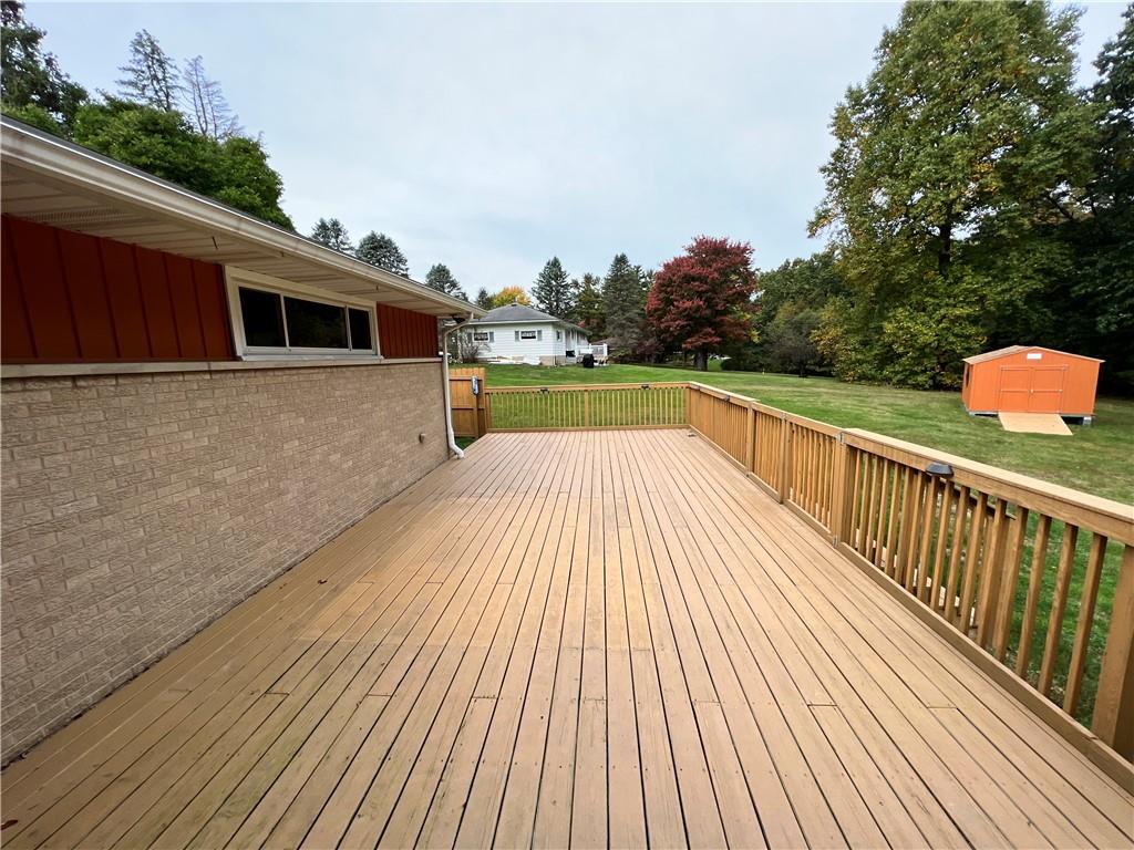 100 Randy Drive Butler, PA 16002 - Photo 25 of 25 a view of balcony with wooden floor and fence