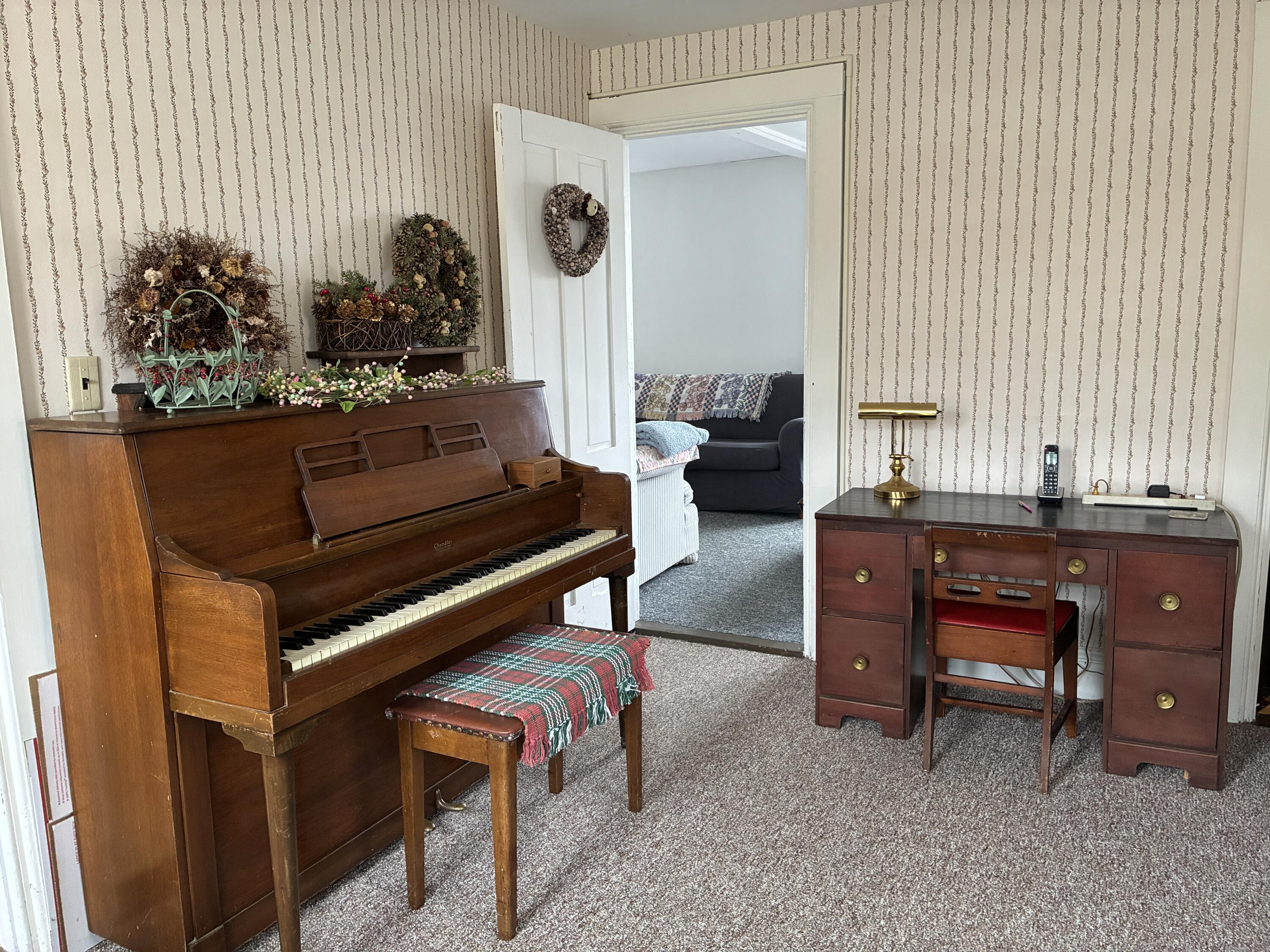 743 South Gouldsboro Road Gouldsboro, ME 04607 - Photo 10 of 38 Den with piano.