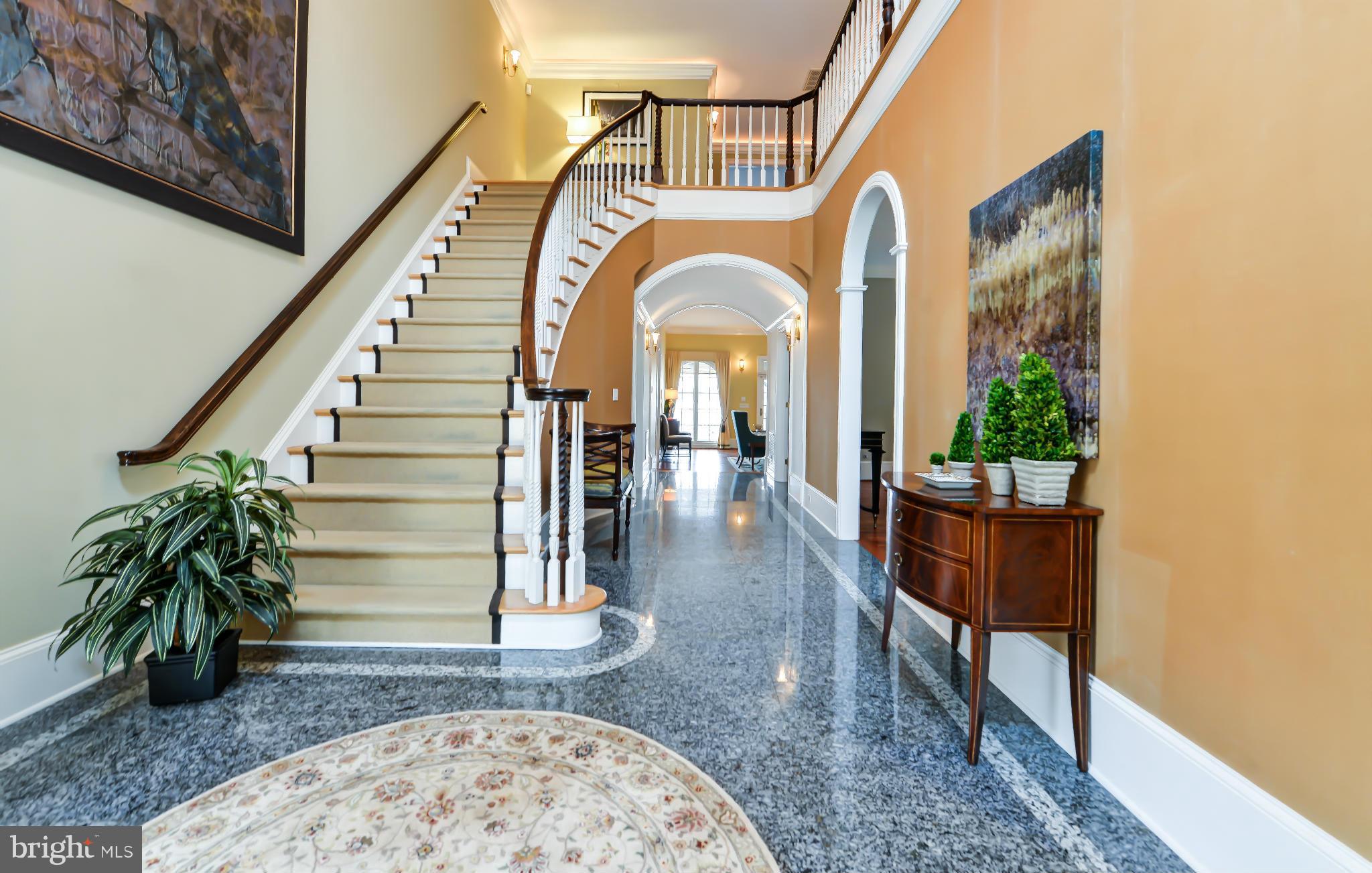 7717 Southdown Road Alexandria, VA 22308 - Photo 3 of 30 Grand foyer with 20' ceiling