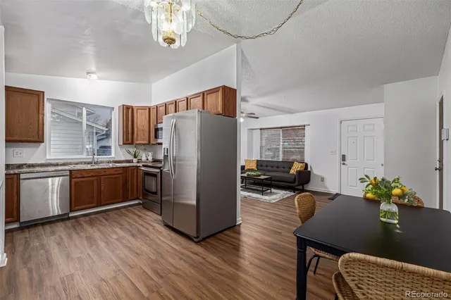 a view of livingroom with furniture and wooden floor
