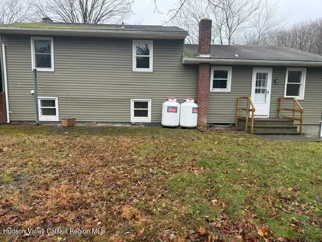 a backyard of a house