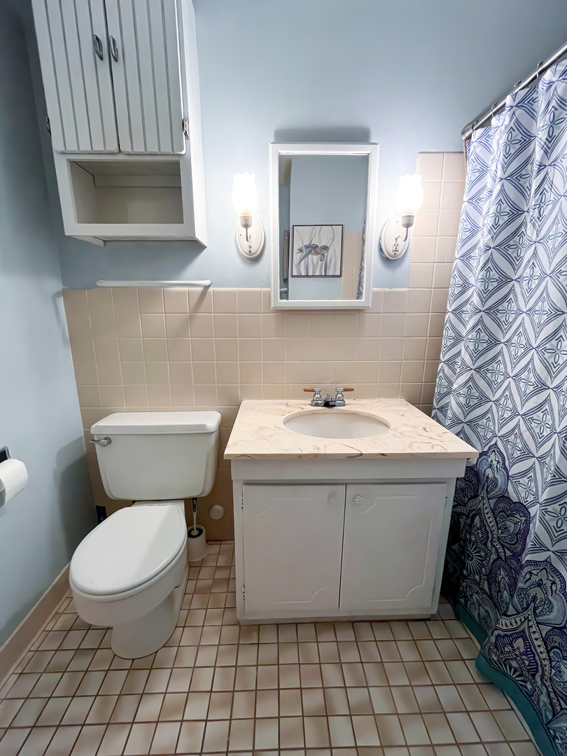 1313 A South Rebecca Road, Unit 218 Lombard, IL 60148 - Photo 14 of 19 a bathroom with a toilet and a sink