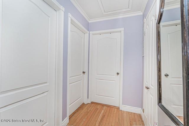 442 Ilyssa Way Staten Island, NY 10312 - Photo 18 of 25 a view of a hallway with wooden floor