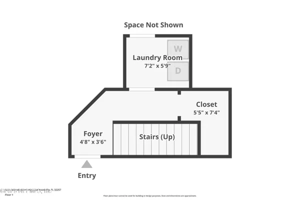 a sign on the wall in a white building