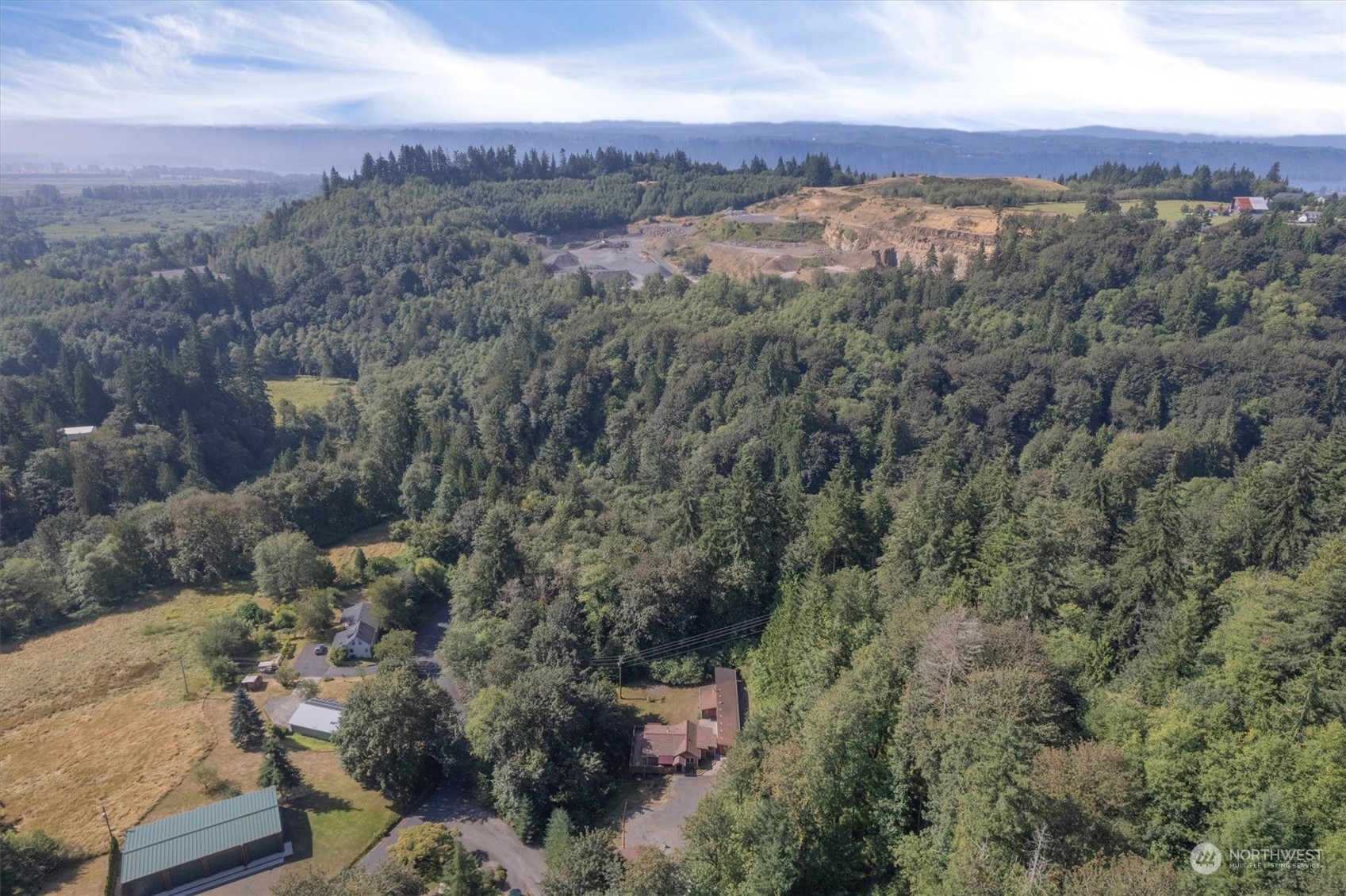 115 Don Martin Road Longview, WA 98632 - Photo 40 of 40 an aerial view of residential houses with outdoor space and trees