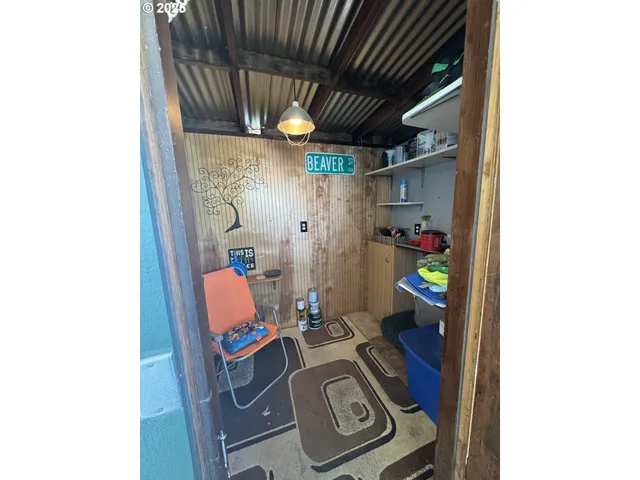 a room with storage and utility