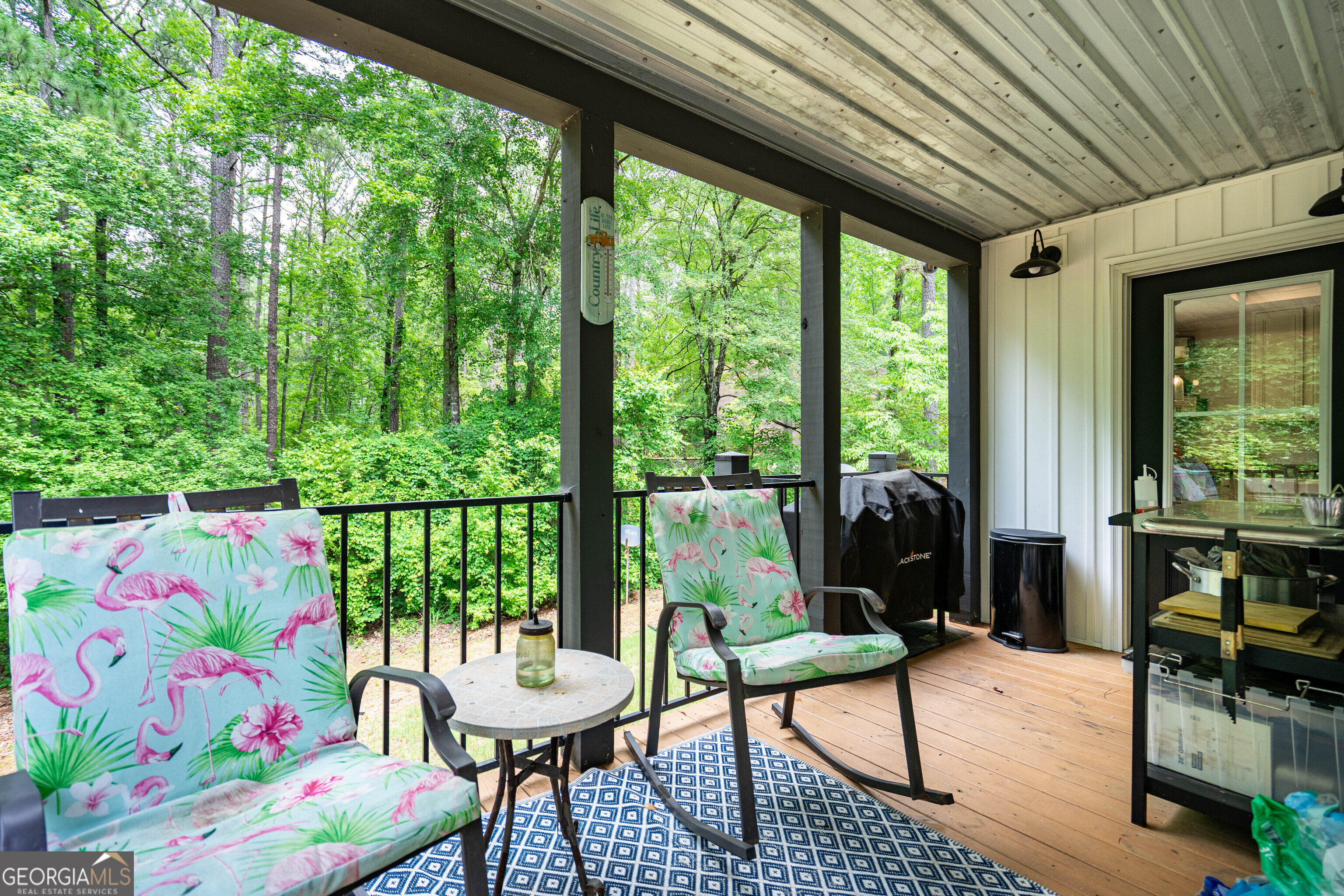 1249 County Road 446 Five Points, AL 36855 - Photo 25 of 41 a view of a deck with furniture and garden view