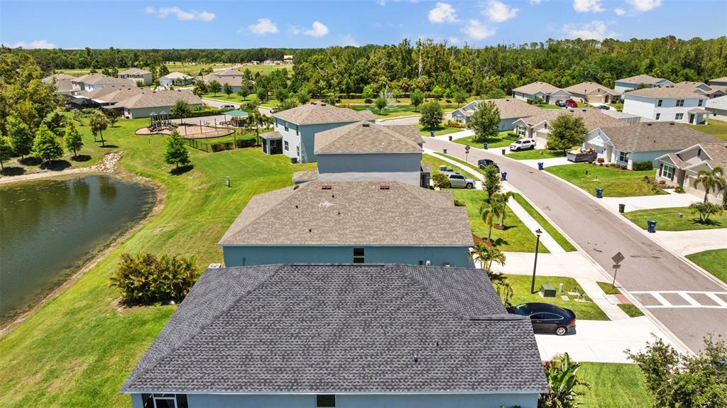 2721 Greenleaf Terrace Parrish, FL 34219 - Photo 61 of 65 an aerial view of a house with a garden