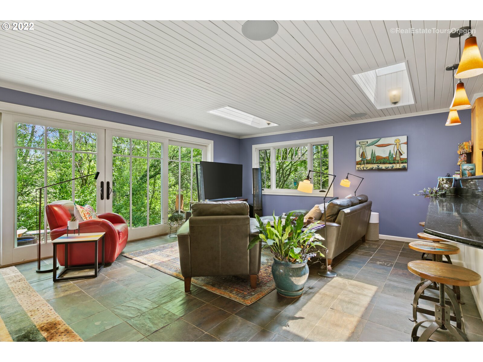 9125 Southwest Rambler Lane Portland, OR 97223 - Photo 13 of 32 a living room with furniture and a large window