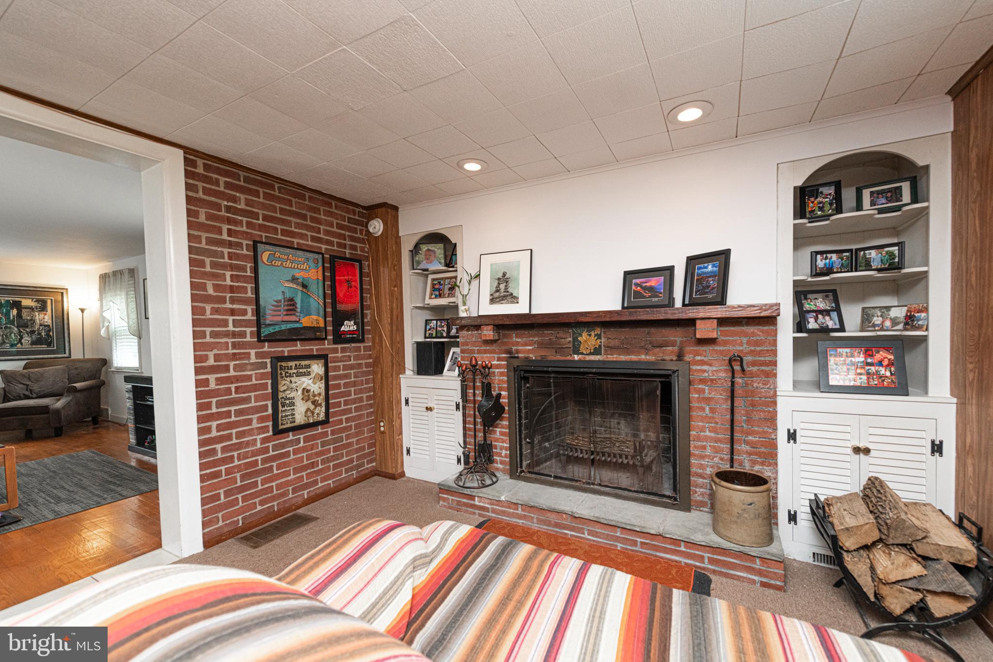 617 March Street Reading, PA 19607 - Photo 24 of 35 wood burning fireplace