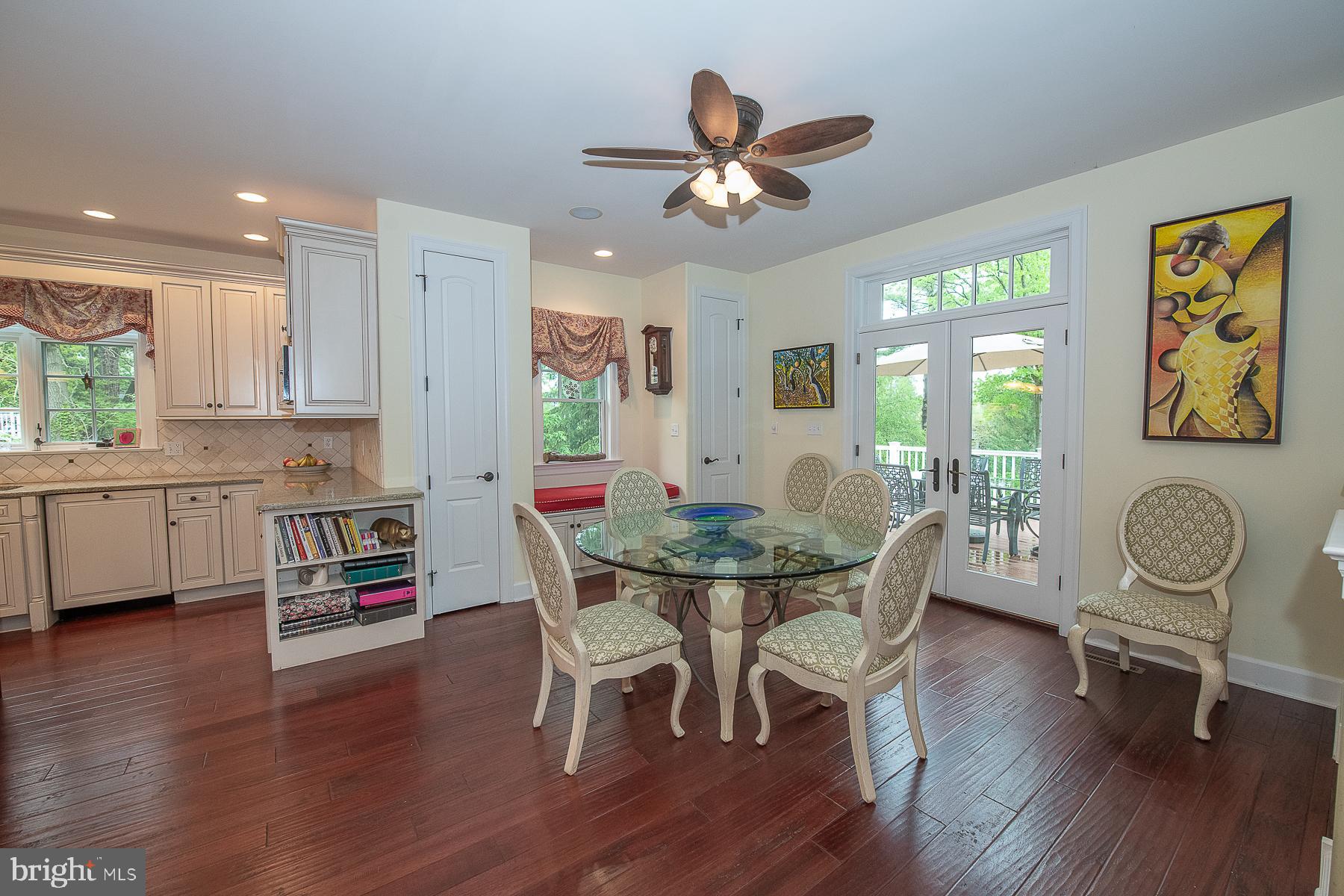 317 Conestoga Road Wayne, PA 19087 - Photo 17 of 65 Breakfast area. window seat, French doors too deck