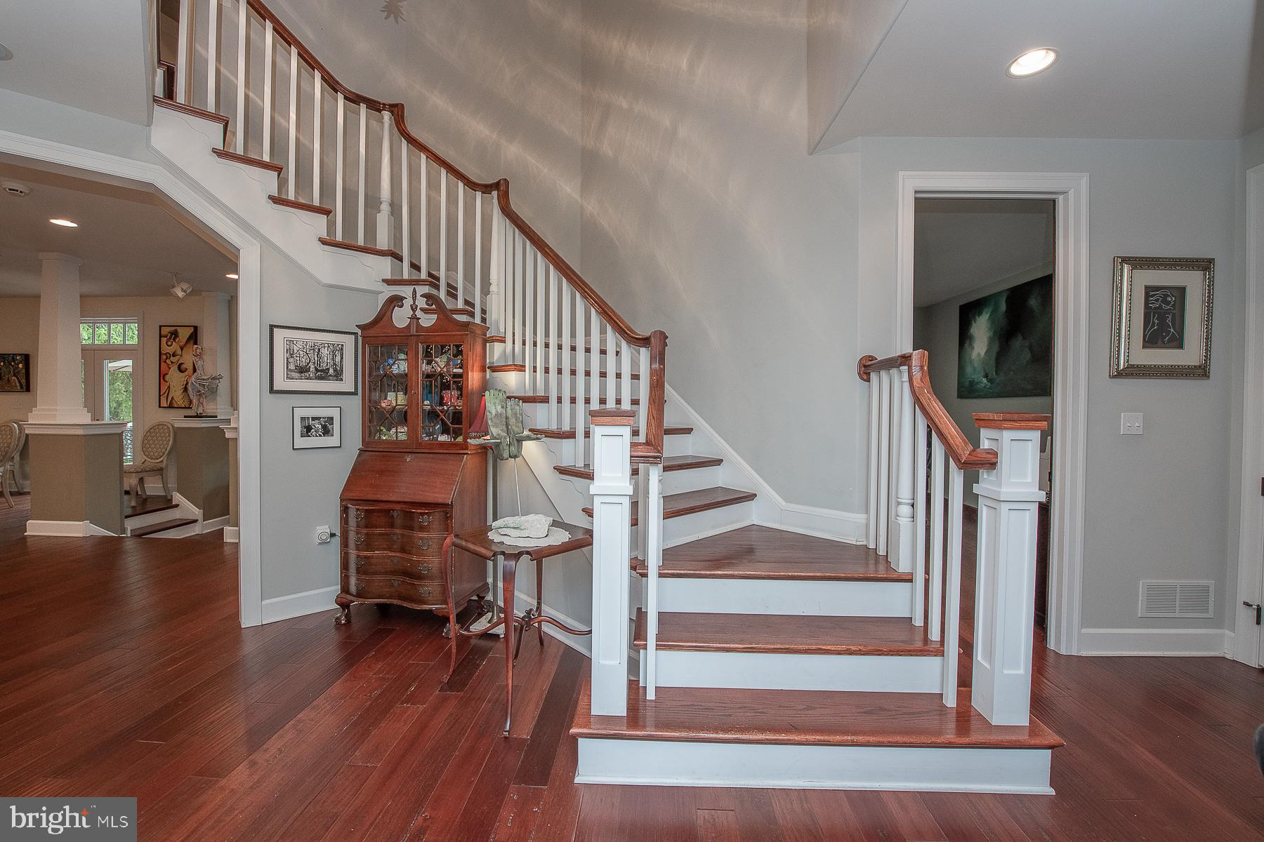 317 Conestoga Road Wayne, PA 19087 - Photo 7 of 65 Foyer showing curved stairway to second floor