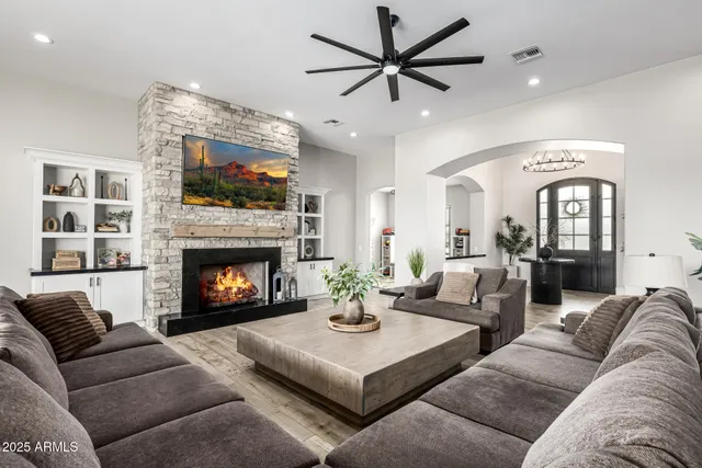 a view of an empty room