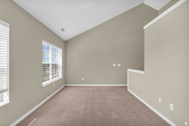 14108 Pepi Band Road Draper, UT 84020 - Photo 19 of 36 Room featuring vaulted ceilings and neutral wall tones