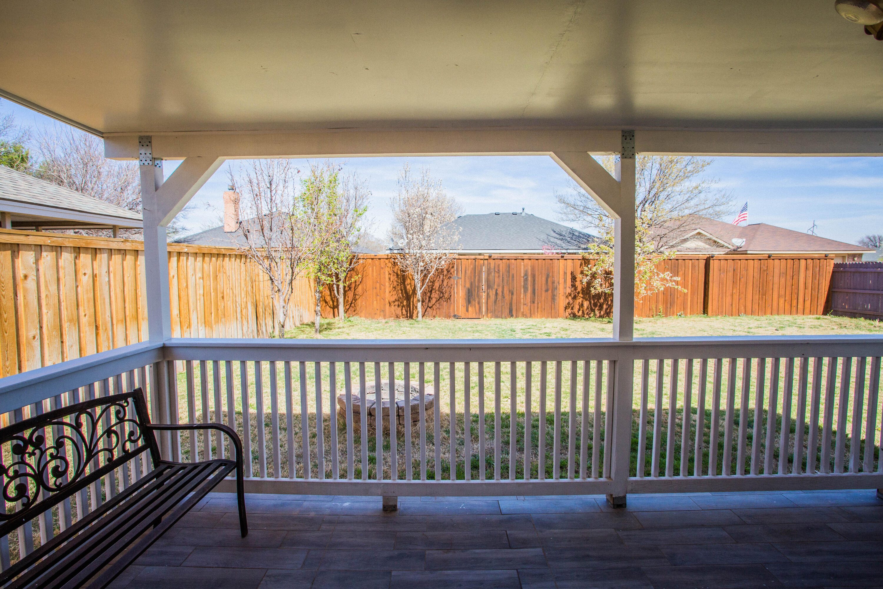 1904 76th Street Lubbock, TX 79423 - Photo 29 of 32 a view of a porch with wooden floor