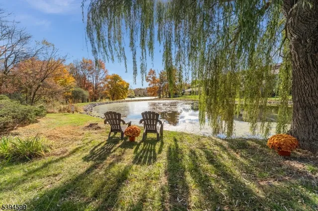 a view of an outdoor space and swimming pool