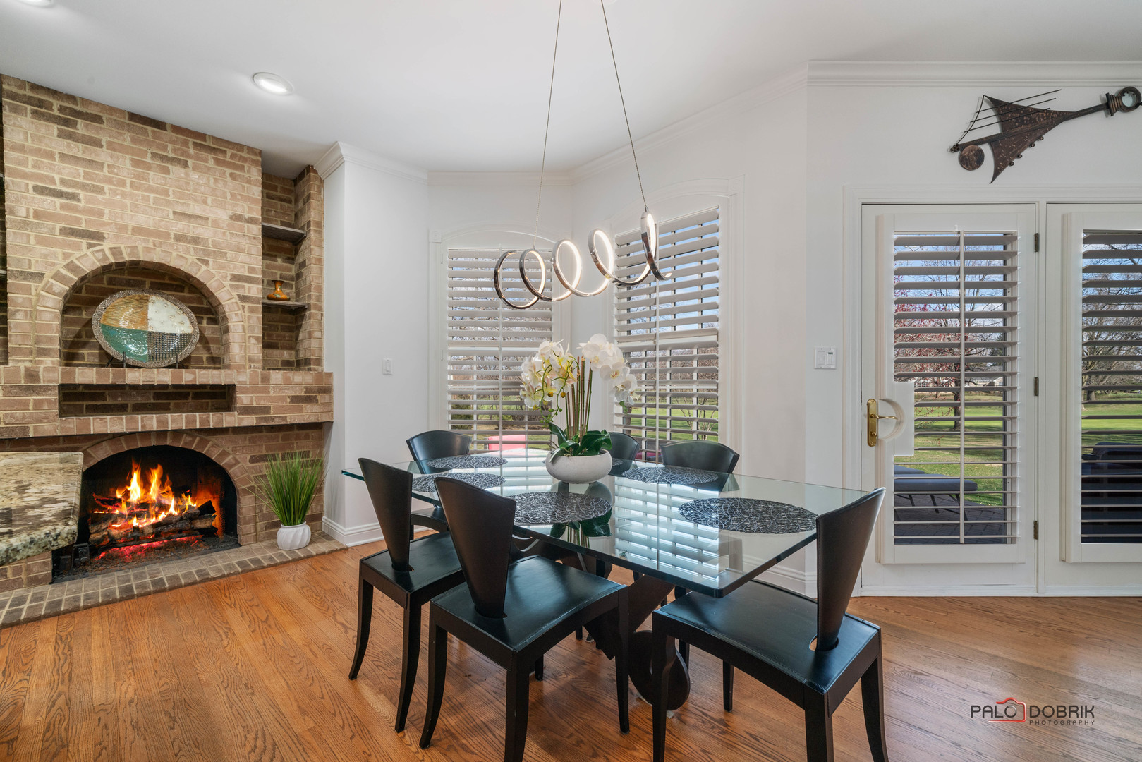 2307 Old Hicks Road Long Grove, IL 60047 - Photo 16 of 59 a dining room with furniture and wooden floor