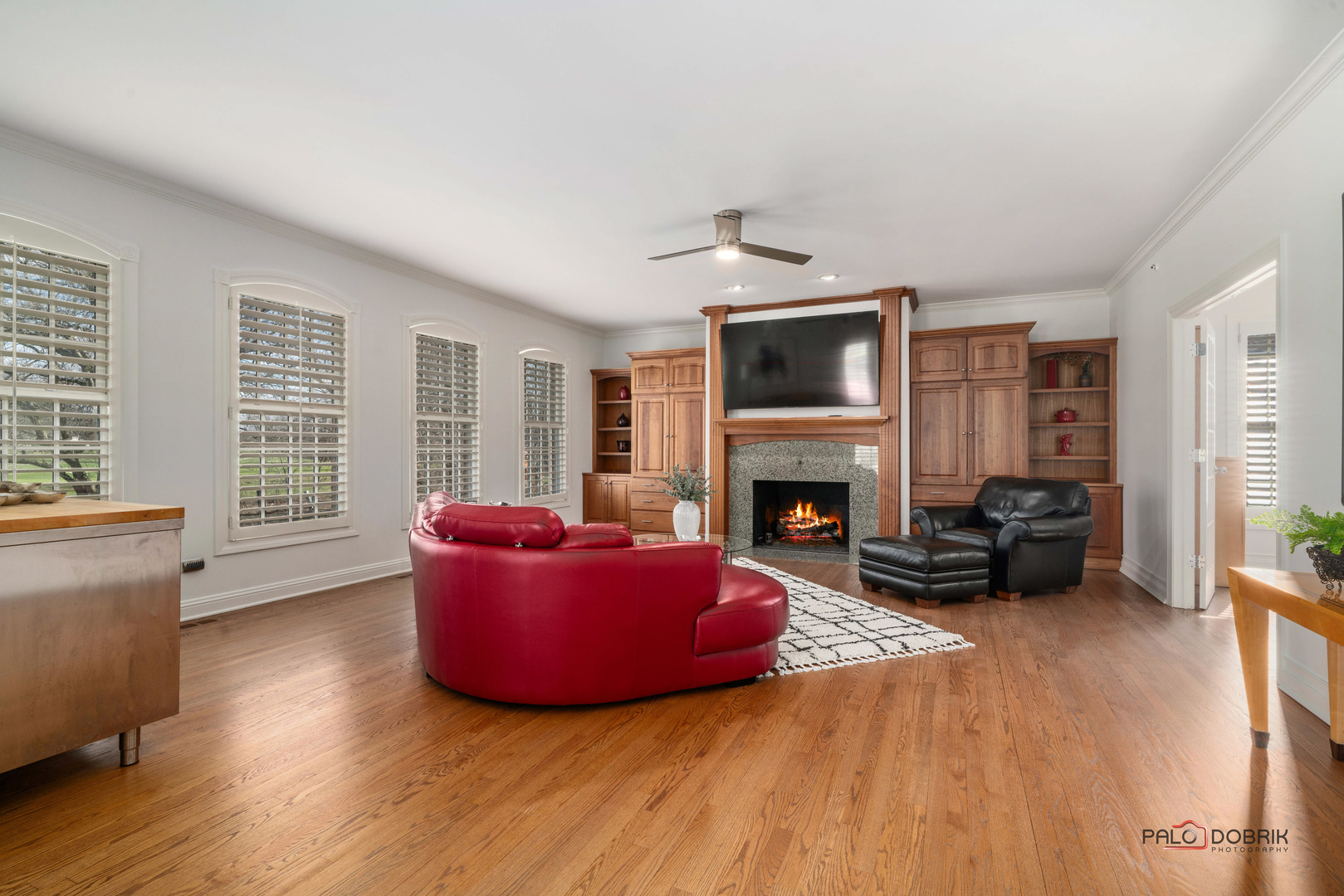 2307 Old Hicks Road Long Grove, IL 60047 - Photo 18 of 59 a living room with furniture and a fireplace