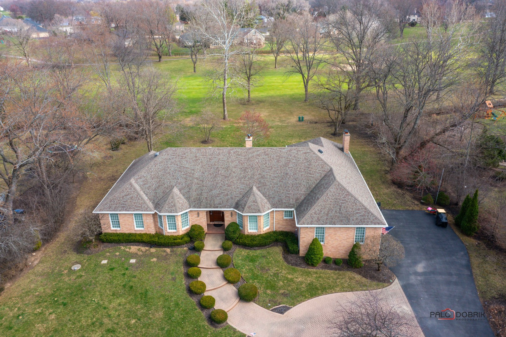 2307 Old Hicks Road Long Grove, IL 60047 - Photo 54 of 59 an aerial view of house with yard