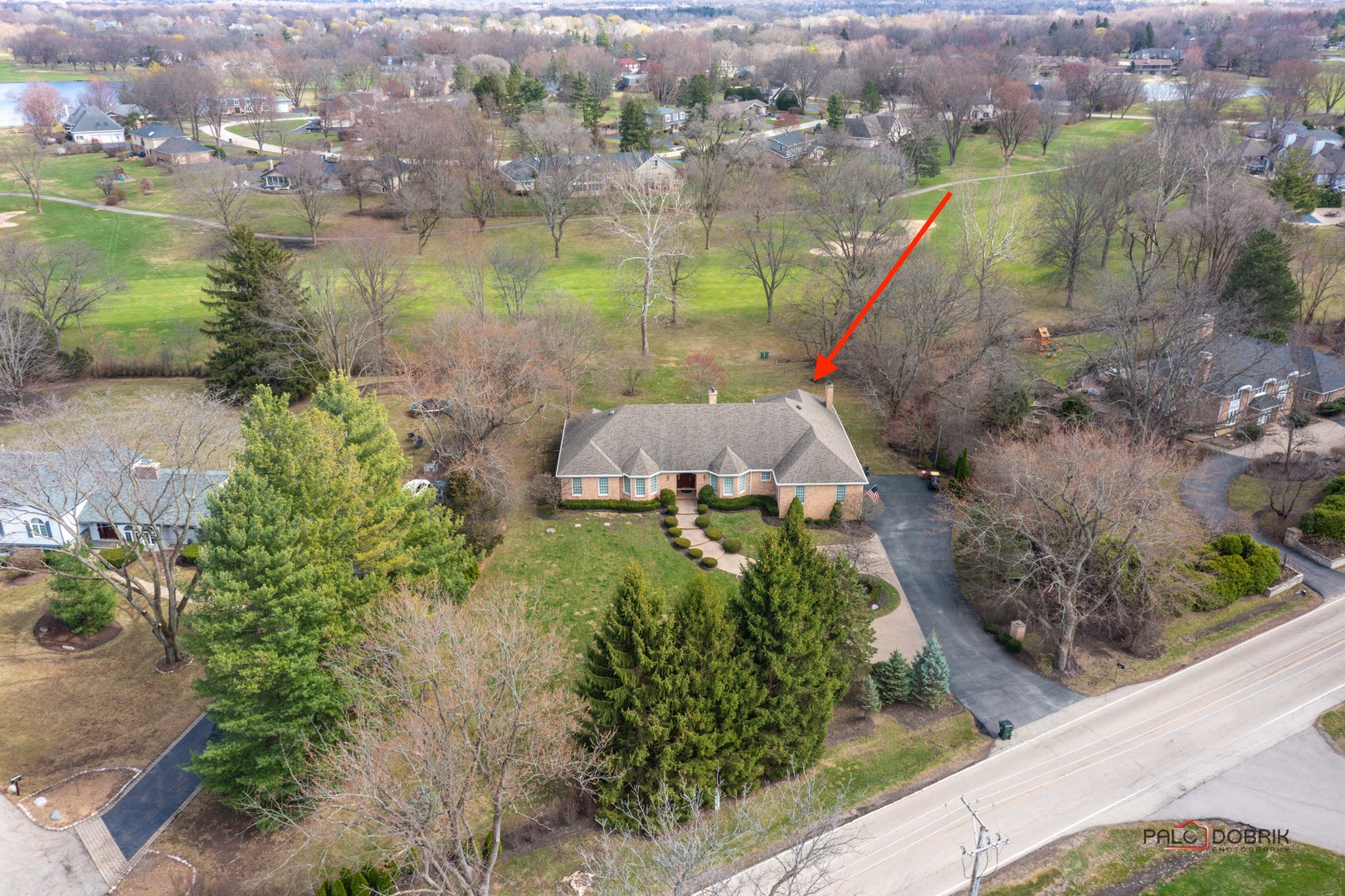2307 Old Hicks Road Long Grove, IL 60047 - Photo 56 of 59 an aerial view of a houses with outdoor space