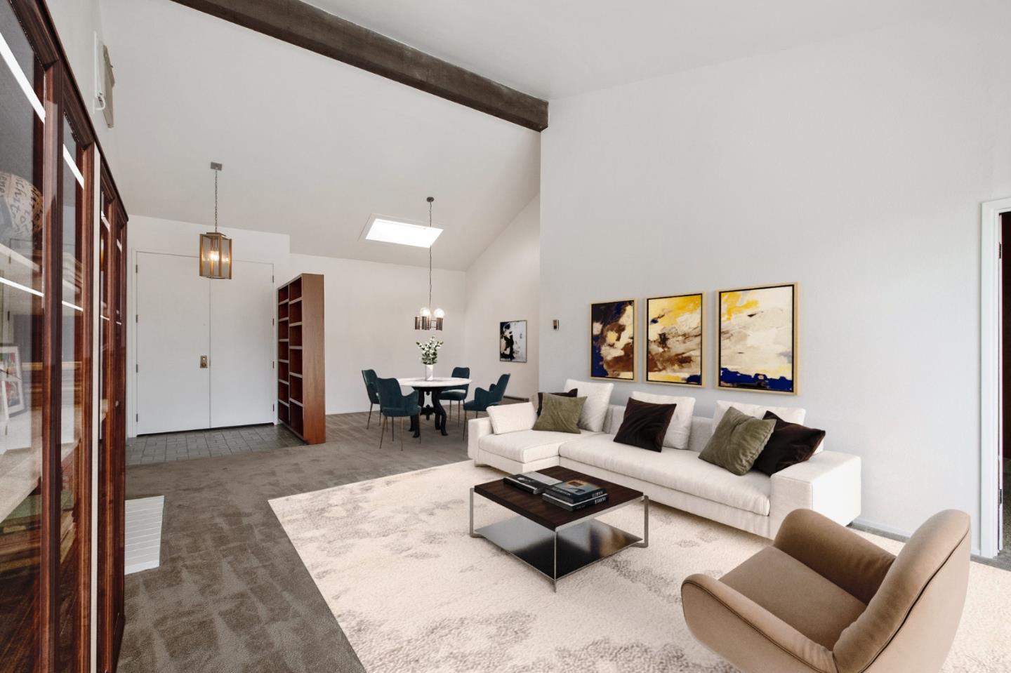 500 Almer Road, Unit 301 Burlingame, CA 94010 - Photo 2 of 24 a living room with furniture and a couch