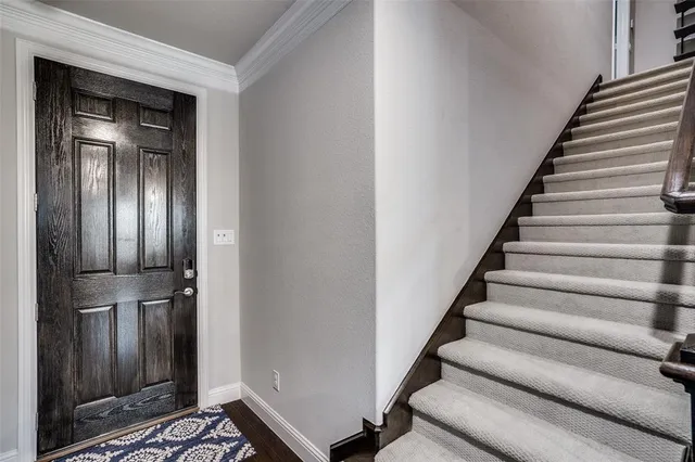 a view of entryway with stairs