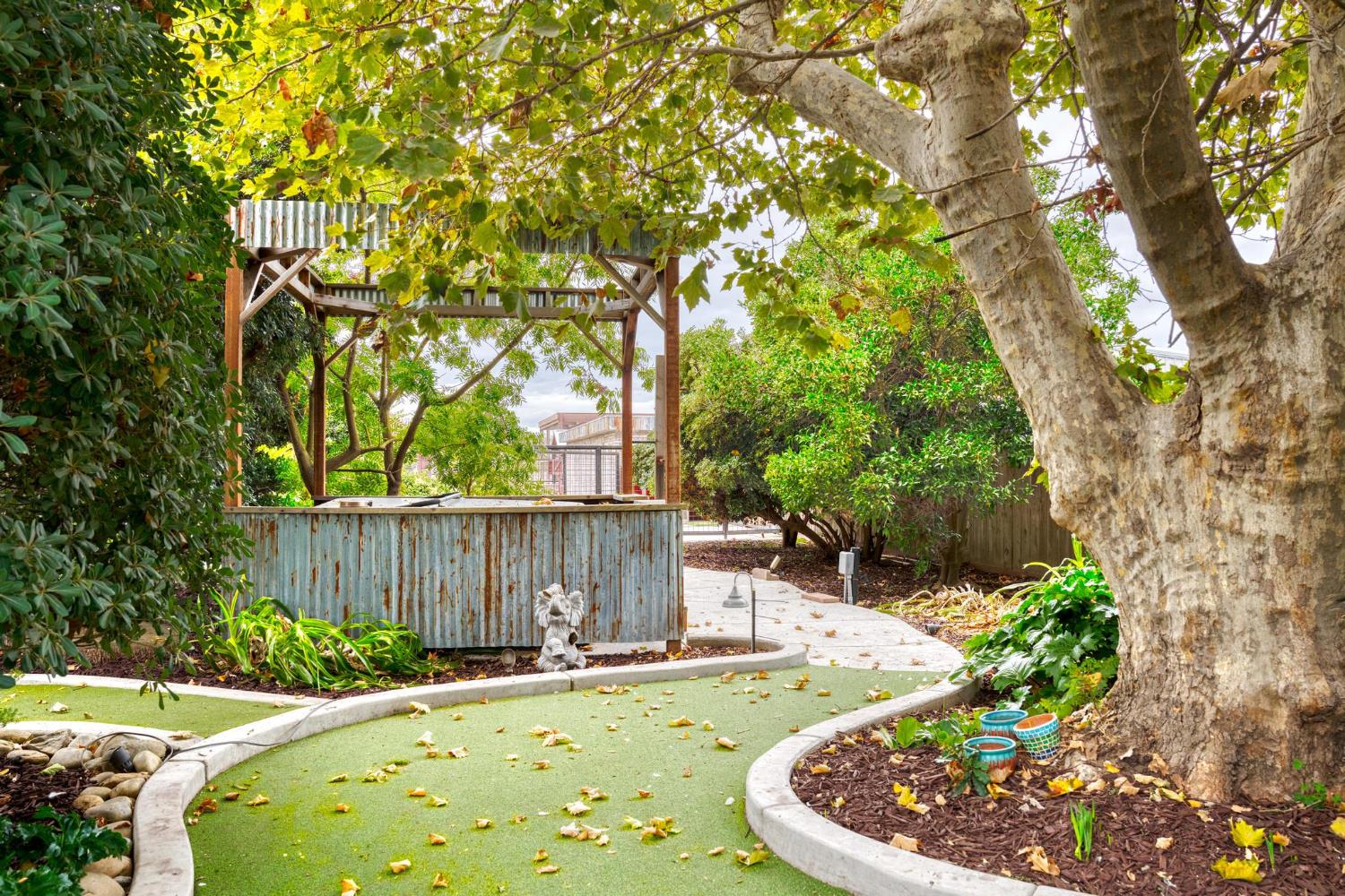 13791 Castle Road Manteca, CA 95336 - Photo 48 of 96 view of yard featuring a personal spa with gazebo