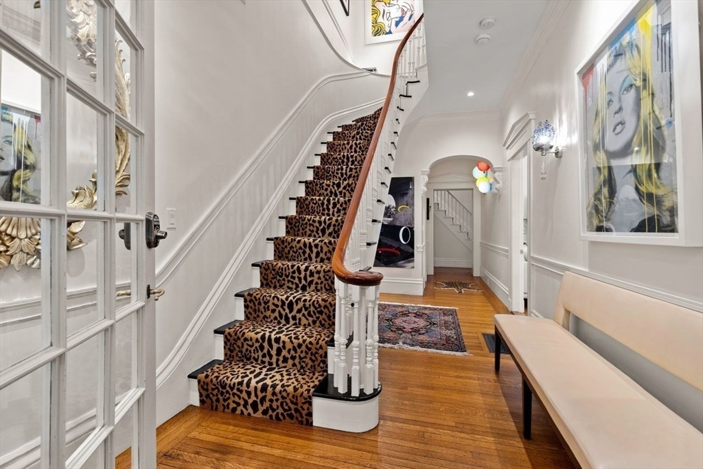 38 Chestnut Street Salem, MA 01970 - Photo 5 of 41 a view of entryway and hall with wooden floor