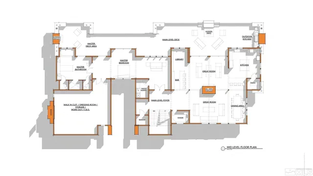 a picture of a very nice looking living room