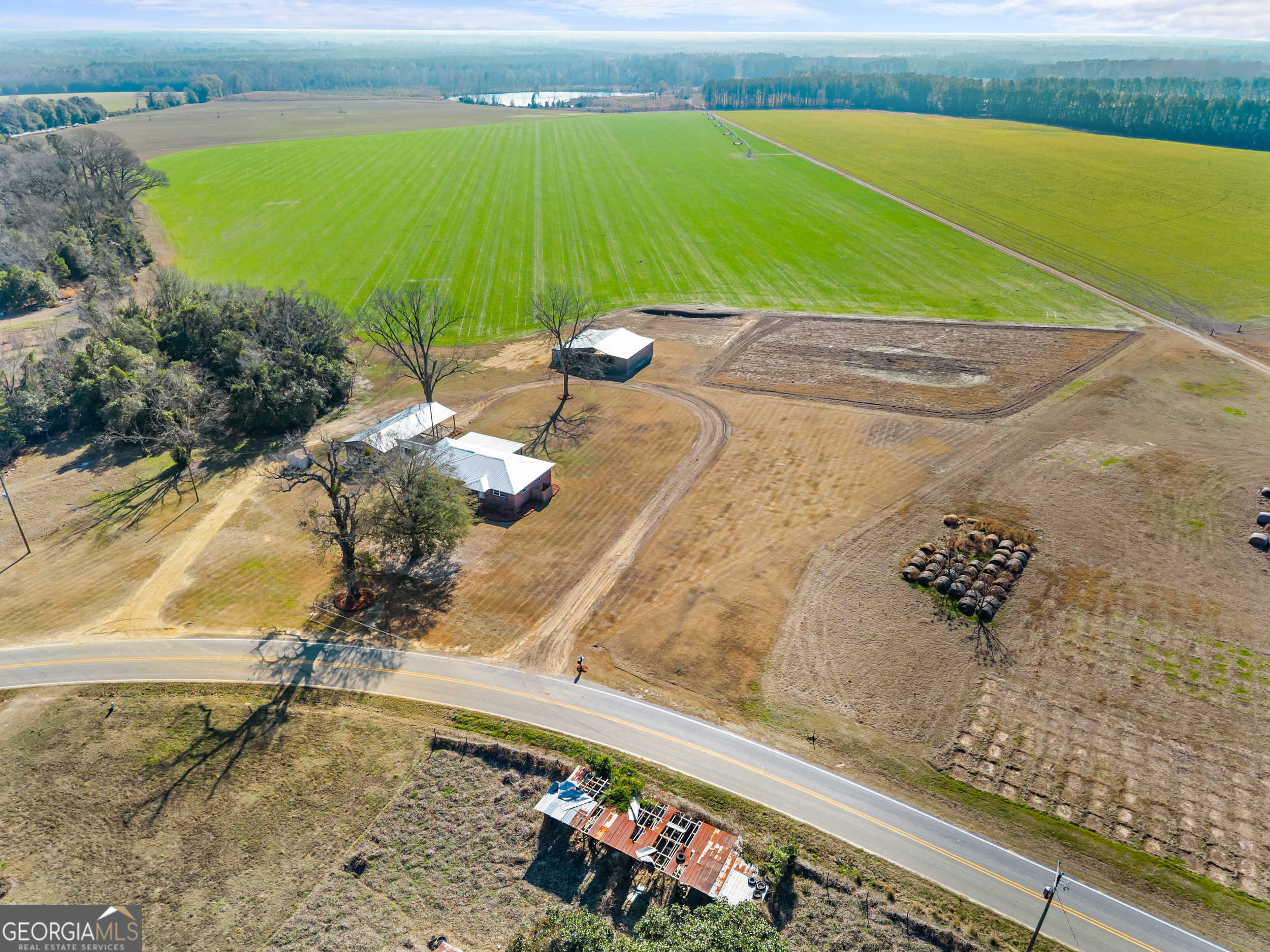 664 Boyd School Road Sylvania, GA 30467 - Photo 29 of 33 a view of a lake with a floor and a yard