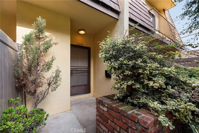 a plant that is in front of a building