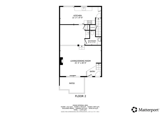 a picture of a bench in front of door