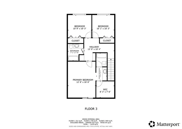 a picture of a wall with a white wall and a picture