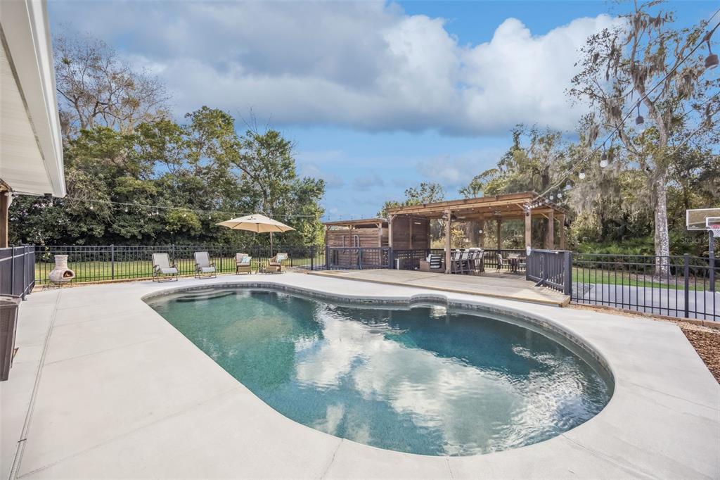 323 McLain Lane Geneva, FL 32732 - Photo 16 of 70 a view of a swimming pool with a lounge chair