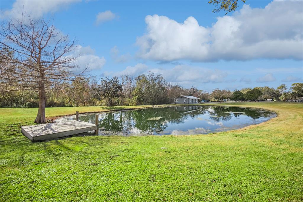 323 McLain Lane Geneva, FL 32732 - Photo 58 of 70 a view of a lake with houses in the back