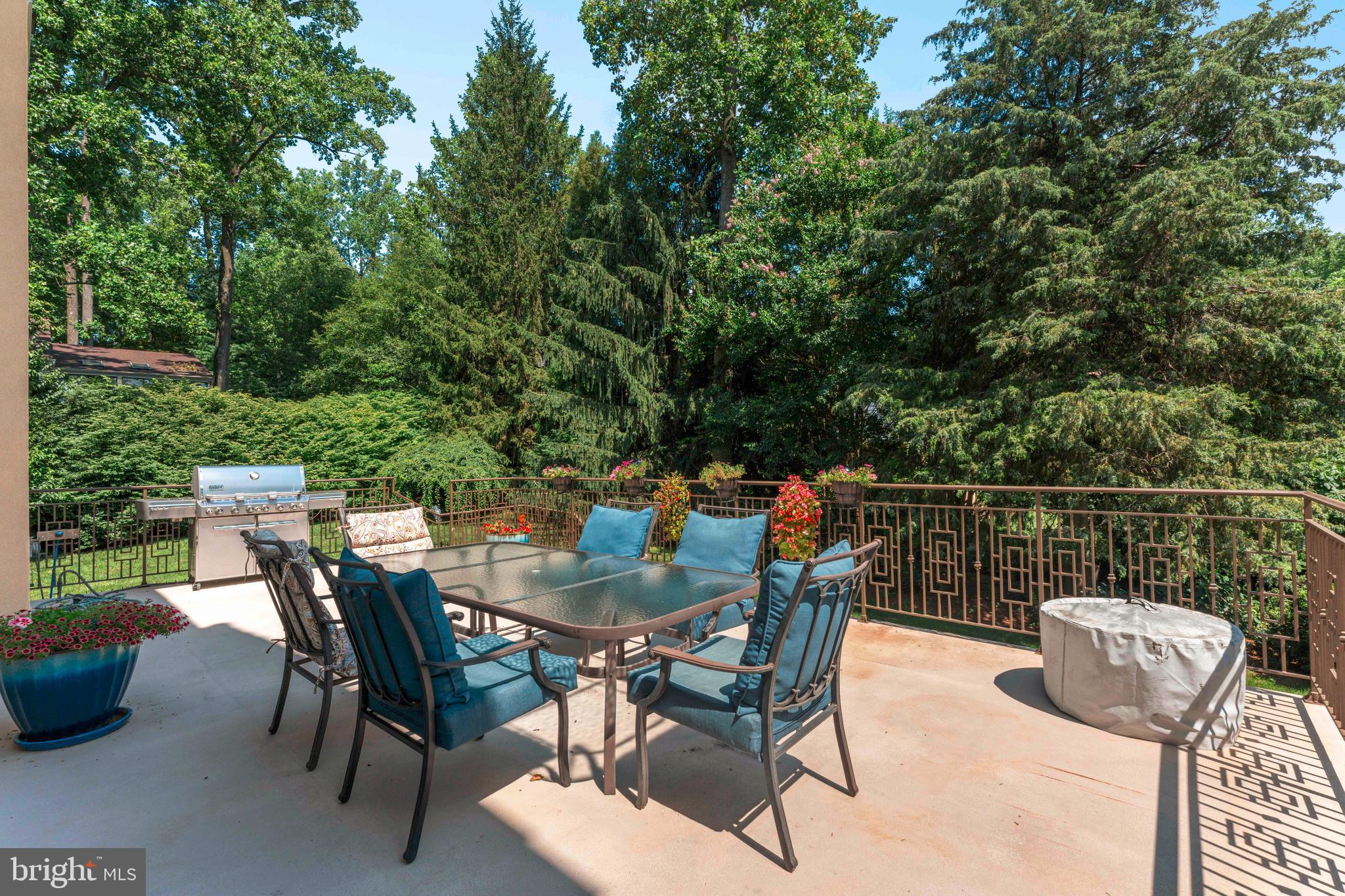 1427 Byberry Road Huntingdon Valley, PA 19006 - Photo 25 of 46 a view of a dinning table and chairs on the roof deck