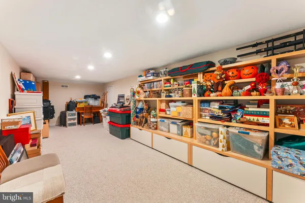 a room with lots of storage and utility