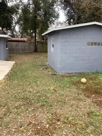 a backyard of a house